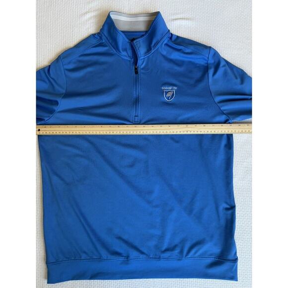 Adidas Golf Jacket Polo Shirt Men L Blue Bundle Golf Club Country Club Athleisur - Picture 8 of 14
